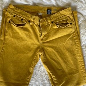 Yellow/Gold Skinny Jeans